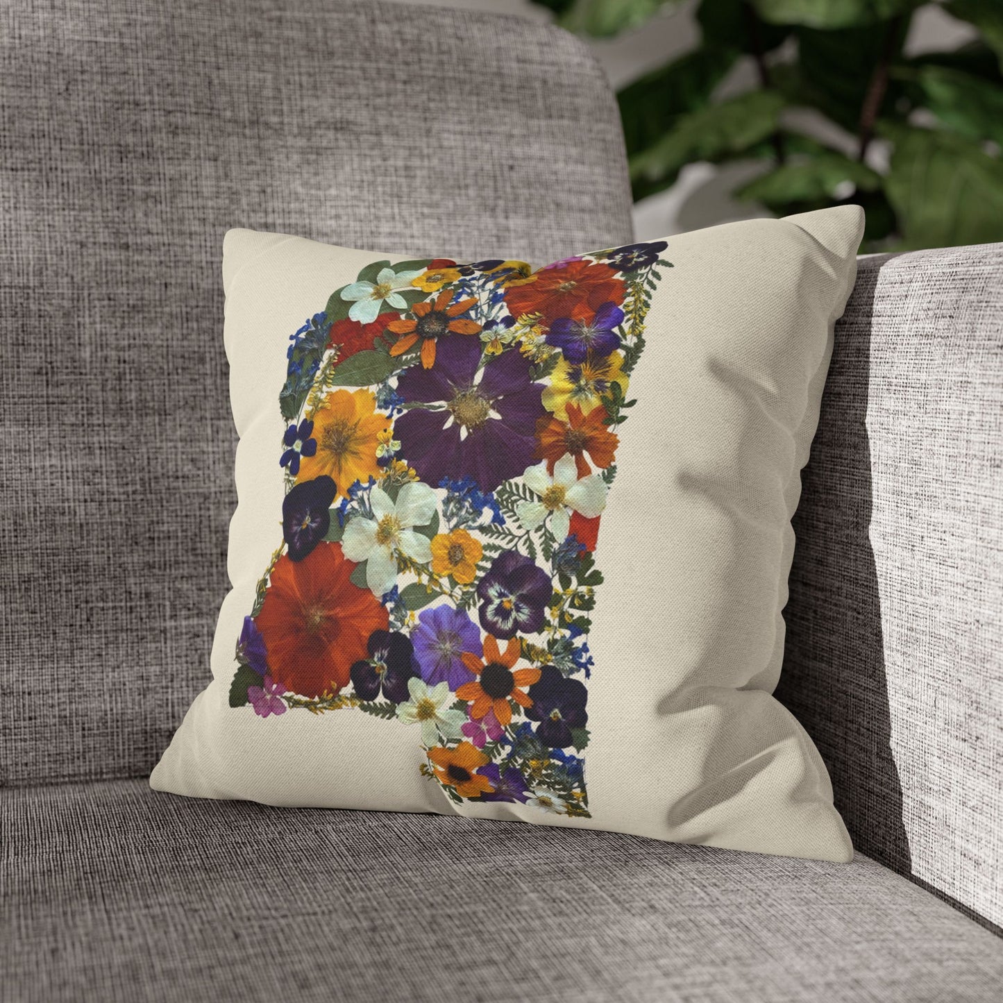 Throw Pillowcase - Mississippi