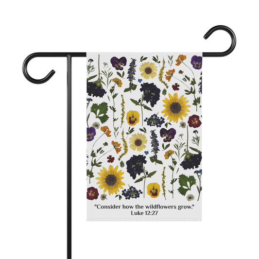 Garden Flag - Luke 12:27