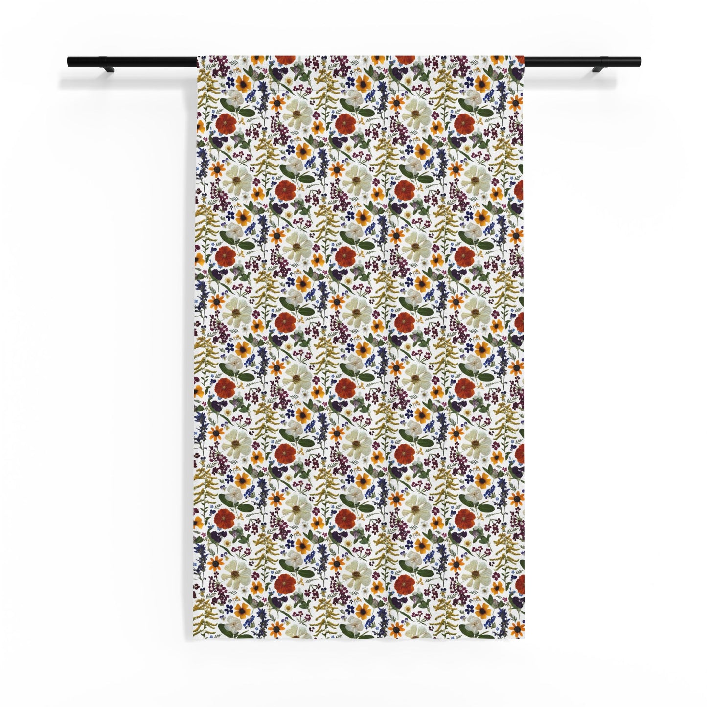 Floral Sheer Curtain Panel