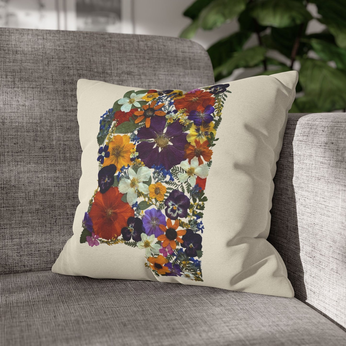 Throw Pillowcase - Mississippi