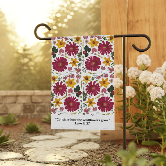 Garden Flag - Luke 12:27