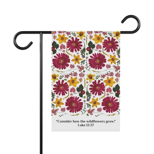Garden Flag - Luke 12:27