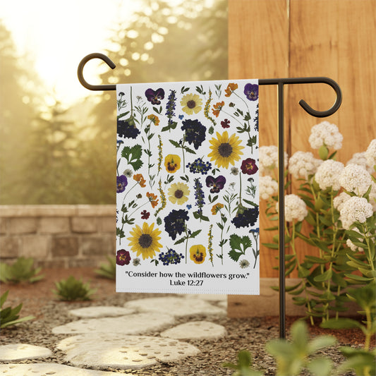 Garden Flag - Luke 12:27